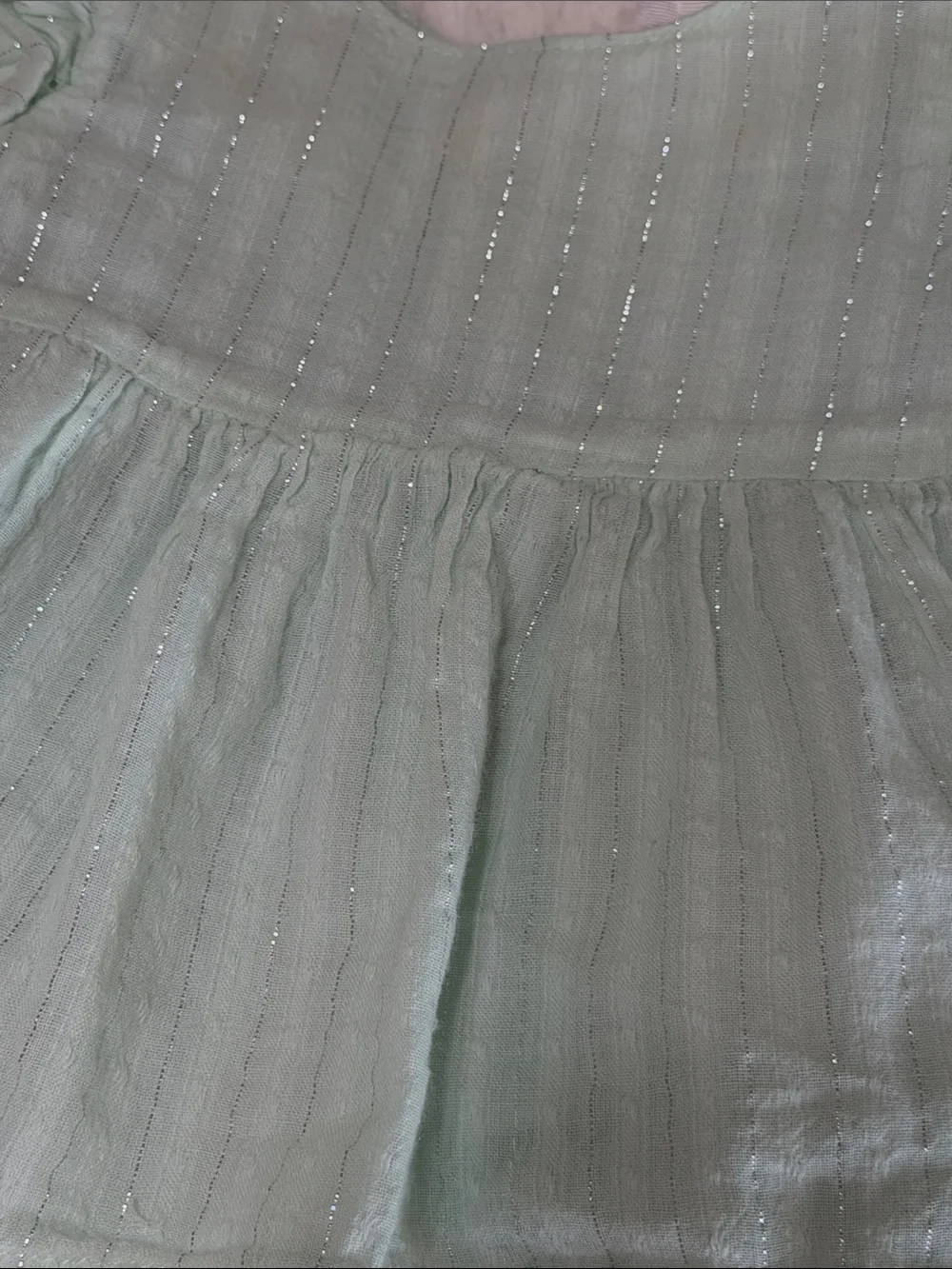 Cat & Jack Mint Green Ruffled Baby Dress